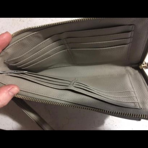 Emma Fox Tan envelope wallet clutch leather - Picture 4 of 4